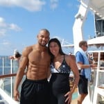 Busy mom with Shaun T on the Beachbody Cruise