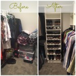 My closet - before and after