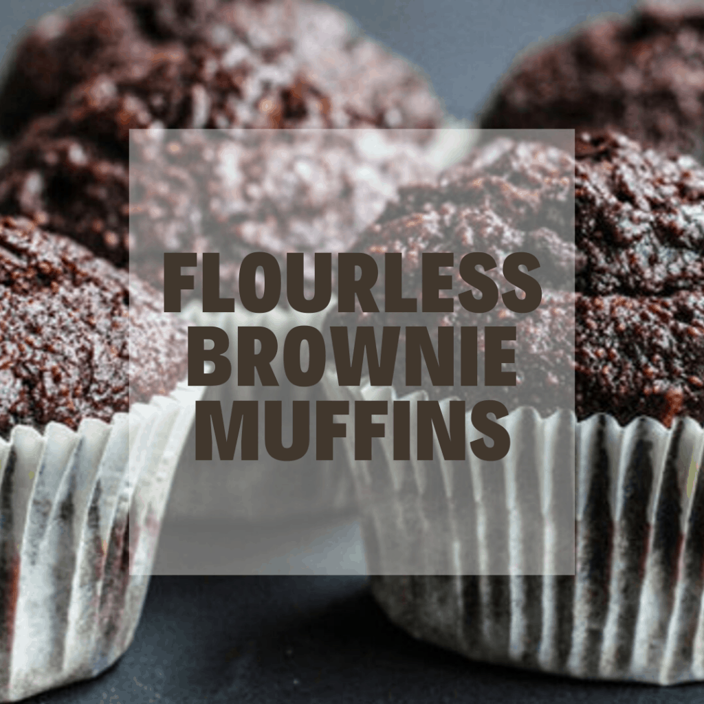 flourless brownie muffins