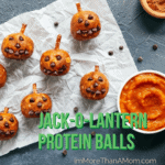 Jack-o-Lantern Protein Balls
